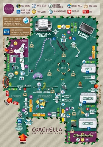 Map of Festival